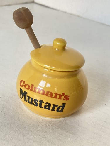 Colmans mustard pot - mustard, and