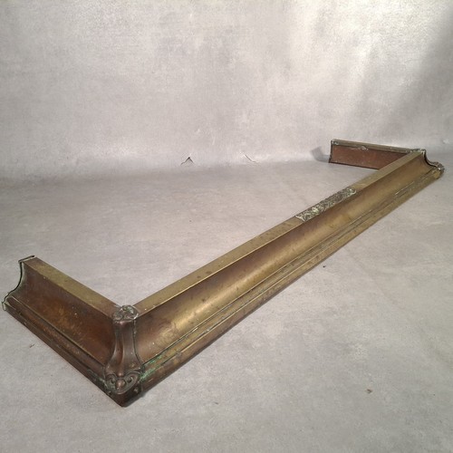Antique brass fireplace - antique, fender