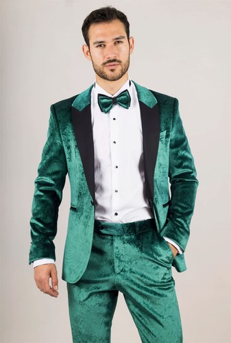 Men piece green velvet - men’s, 3