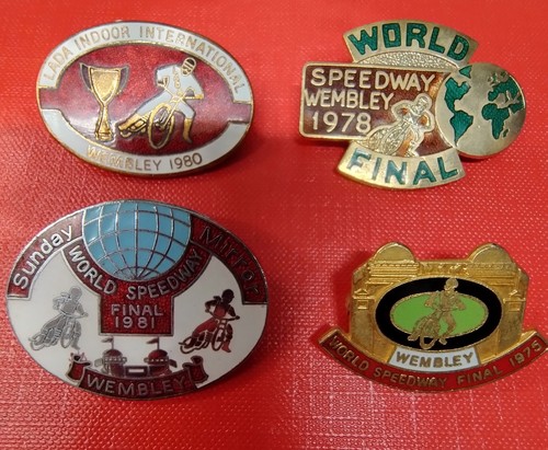 Vintage enamel badges
