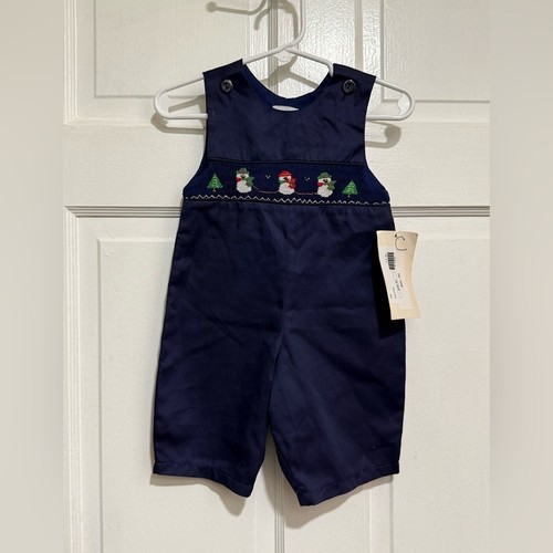New smocked christmas romper - new,