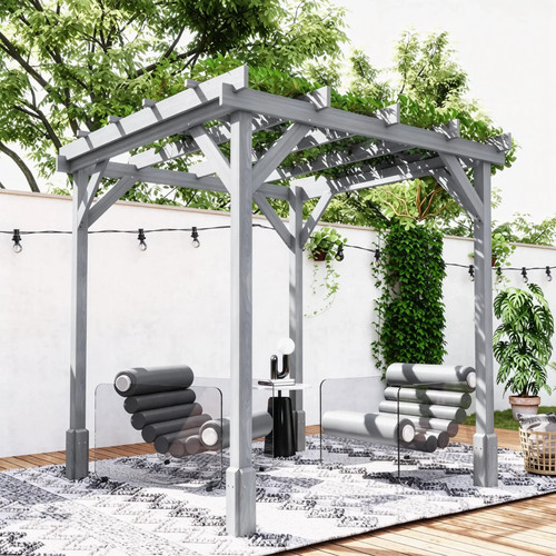 2x2m wooden pergola kit garden - 2x2m,