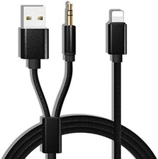 For Bmw & Mini iPhone 6 7 8 X XS XR Interface Audio USB Cable Lead AUX Adapters