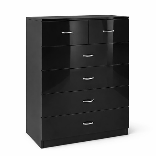 Black drawer sideboard - black,