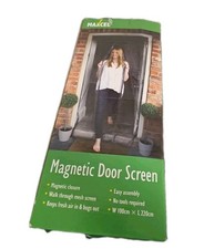 Magnetic Screen Door 100x220cm White Fly Mosquito Bug Insect Proof - NEW