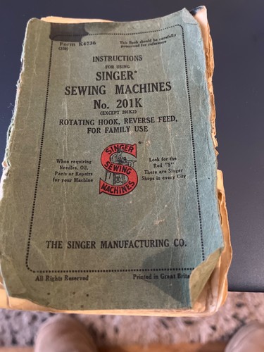 Vintage original singer sewing - singer,