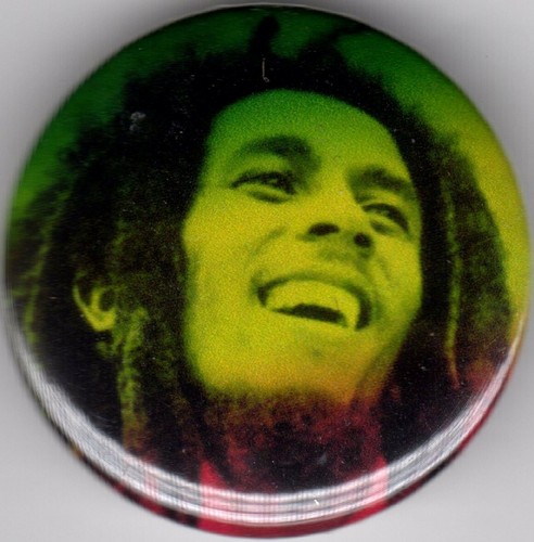 Bob marley pin button badge - pin,