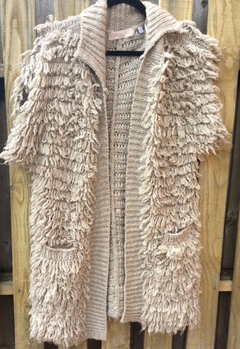 Shaggy loop cardigan coatigan - loop,