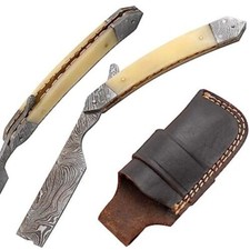 Damascus Steel Straight Razor