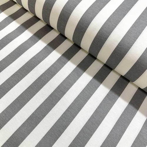 Grey white stripe fabric - white,