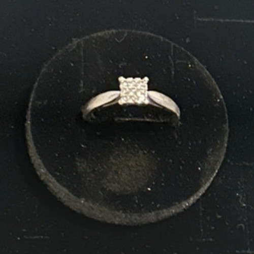 18ct white gold diamond - white,