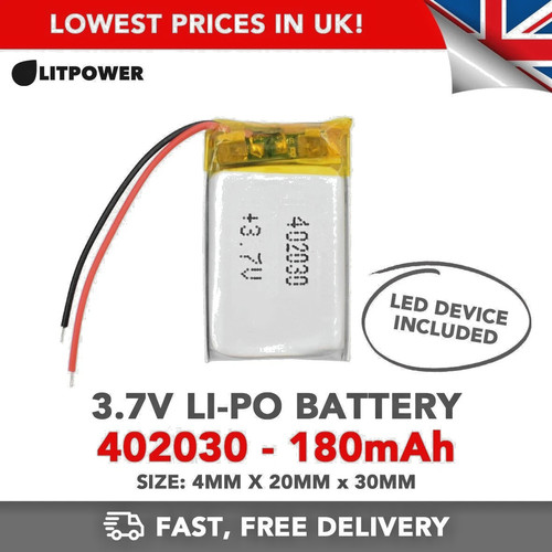 180mah po battery - 180mah,