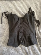 Agent Provocateur Grey Corset Size 3