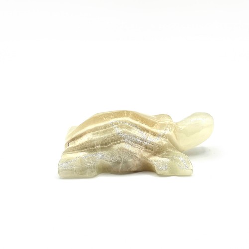 Green onyx hand - onyx, carved