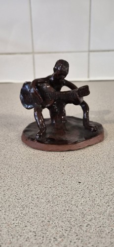Studio pottery rustic statue - pottery,