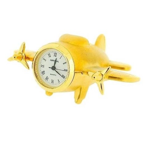 Miniature clock aeroplane - clock,