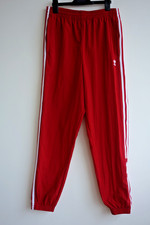 Adidas tracksuit bottoms red