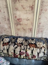 Vintage 1950s Kitten Rug
