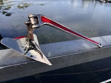 Bronze patent CQR Single Fluke Plough Anchor with hinged shank 1920s 1930s