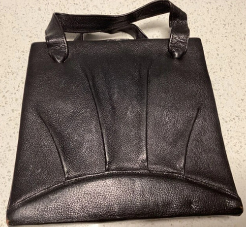 Vintage genuine black - , leather