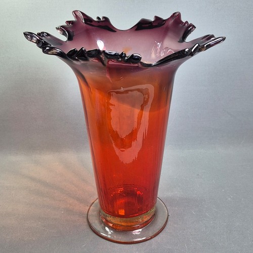 Vintage murano glass - glass, vase