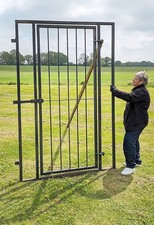 Framed security Gate designed for PortaCabin, Box Steel (40x40mm) 8ft/5ft see pi
