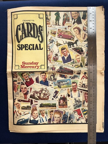 Sunday mercury cigarette cards - cigarette,