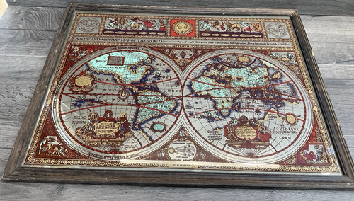 Vintage world map - world,