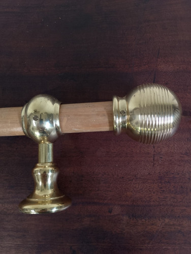 Pair 28mm vintage brass - of,