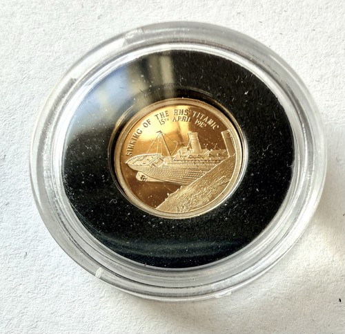 Solid gold coin - solid, titanic