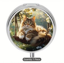 Cat On Swing; Small Pill