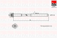 B1140 fai autoparts cylinder - fai,