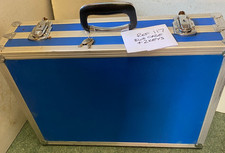 Aluminium Flight Carry Case - Lockable Blue Storage Tool Box + 2 Keys - Ref 117