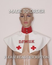 Latex Rubber Nurse Short Cape