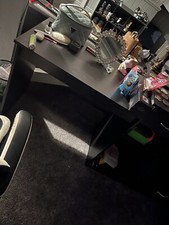 Homcom Computer Desk with Sliding Keyboard Tray Storage - Black (836-263BK)