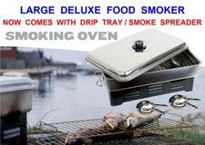2024 DELUXE LARGE FOOD SMOKER MEAT FISH POULTRY COOKER OVEN BBQ CAMPING STOVE