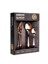 Sabichi GLAMOUR16pc Copper FINISH Cutlery Set Dinnerware StainlessSteel 4 PERSON