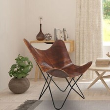 Leather Living Room Chairs-Butterfly Chair Handmade (ONLY CHAIR COVER )