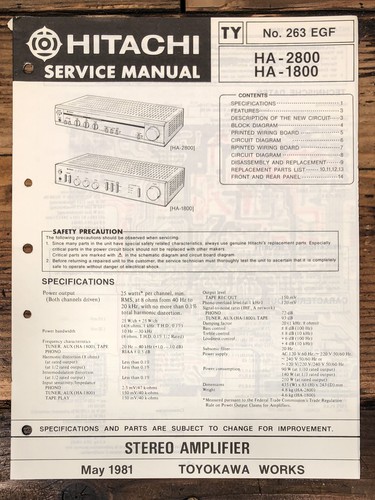 Hitachi 1800 2800 - hitachi, ha-2800