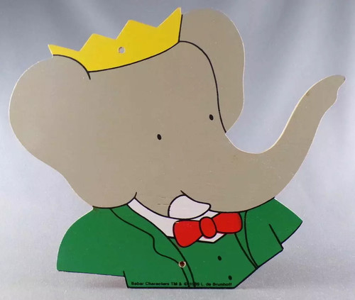Babar wooden bust - -,