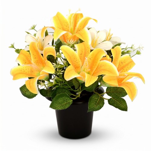 Artificial grave flowers - grave,