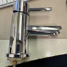 Bristan Blitz Chrome 142mm Cloakroom Lever Mono Basin Mixer Tap, Clicker Waste