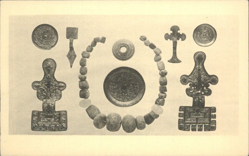 Early saxon brooches ornaments - saxon,
