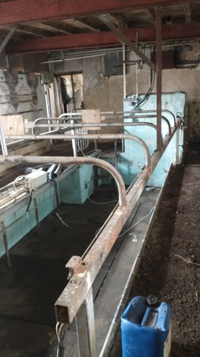 Milking parlour rump - rump, railvery