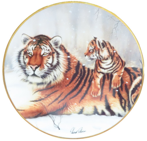 Tiger mother cub on the - tiger,