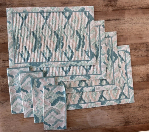Set pleated placemats - set,