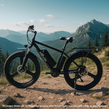 MOVIN M1 Electric Mountain Bike 26" Tyre 13V 250W 12.5AH 21 Speed E-Bike - Black