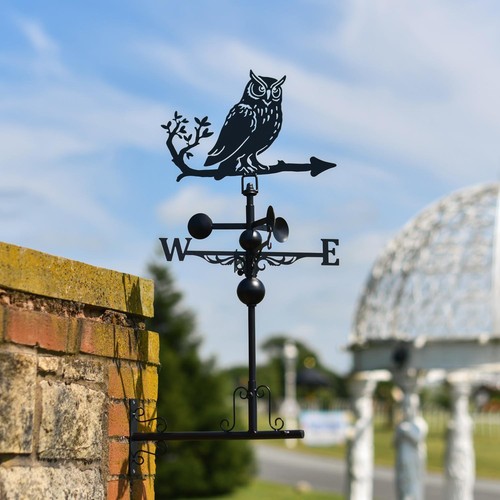 Miniature steel owl garden - miniature,