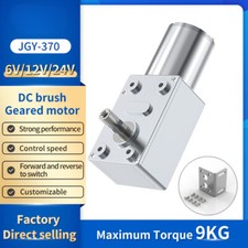 DC 6V 12V 24V High Torque Speed Reducer Metal Worm Geared Box Motor Reversible