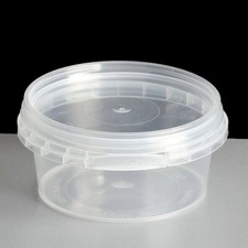 Round Tamper Evident Containers with lids 60ml to 1000ml